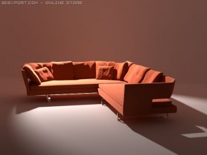 arne sofa Modelo 3D