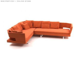 arne sofa Modelo 3D