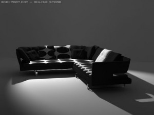 arne sofa Modelo 3D