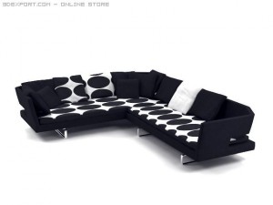 arne sofa Modelo 3D