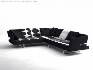 arne sofa Modelo 3D