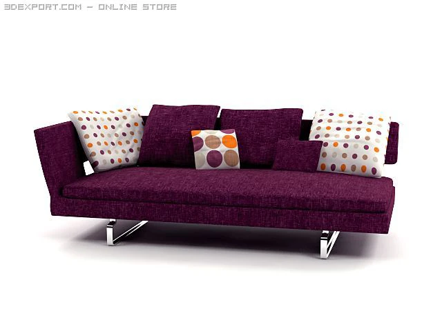 arne sofa cld 2 3D Model .c4d .max .obj .3ds .fbx .stl .blend 