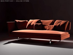 arne sofa cld_2 Modelo 3D