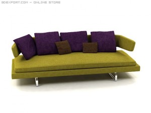 arne sofa model a234 3Dモデル