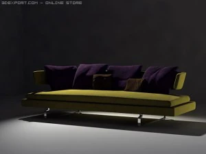 arne sofa model a234 3D Model
