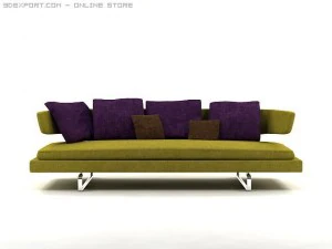 arne sofa model a234 3D Model