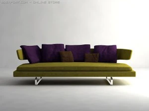 arne sofa model a234 3D Model