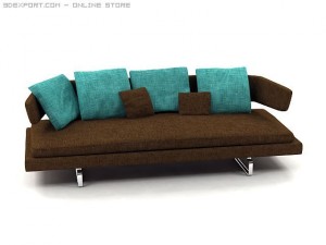 arne sofa model a234 Modèle 3D