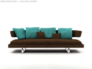 arne sofa model a234 3D Model
