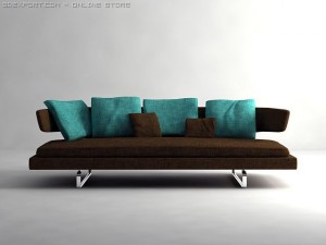 arne sofa model a234 Modèle 3D