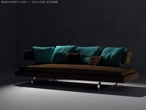 arne sofa model a234 3D Model