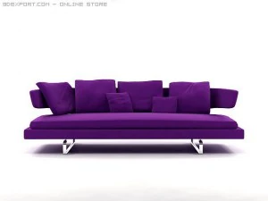 arne sofa model a234 3D Model