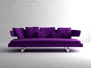 arne sofa model a234 3D Model