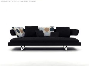 arne sofa model a234 3D Model