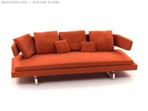 arne sofa model a234 3D Model
