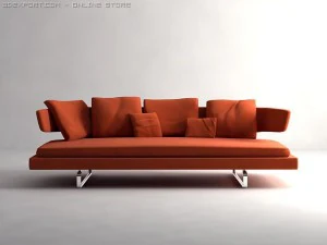 arne sofa model a234 3D Model