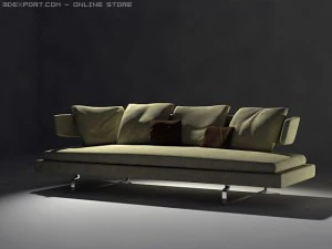 arne sofa model a234 3D Model
