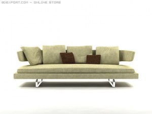 arne sofa model a234 Modèle 3D