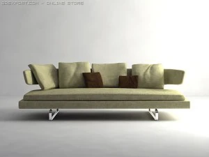 arne sofa model a234 3D Model