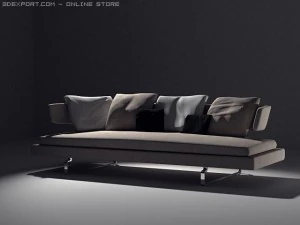 arne sofa model a234 3D Model