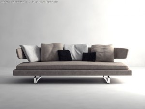 arne sofa model a234 Modèle 3D