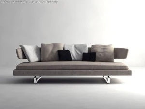arne sofa model a234 3D Model