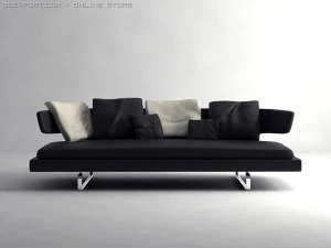 arne sofa model a234 3D Model
