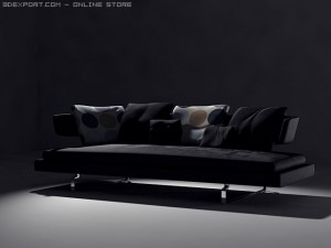 arne sofa model a234 Modèle 3D