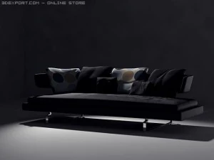arne sofa model a234 3D Model