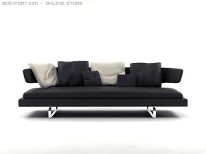 arne sofa model a234 3D Model