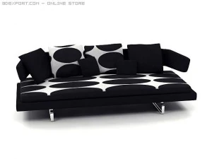 arne sofa model a234 3D Model