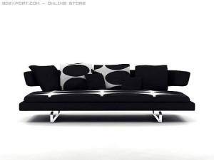 arne sofa model a234 Modèle 3D