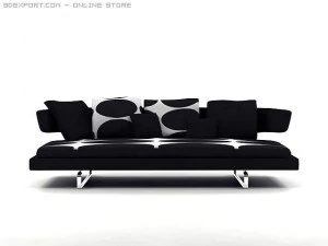 arne sofa model a234 3D Model