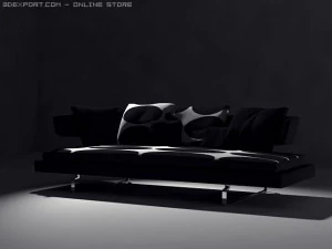 arne sofa model a234 3D Model
