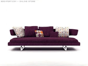 arne sofa model a234 3D Model
