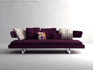 arne sofa model a234 3D Model