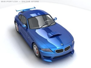 bmwz4 m coupe tuned Modello 3D