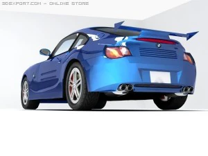 bmwz4 m coupe tuned 3D Model