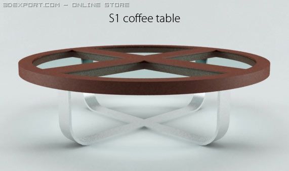 coffee table 3D 모델 .c4d .max .obj .3ds .fbx .stl .blend 