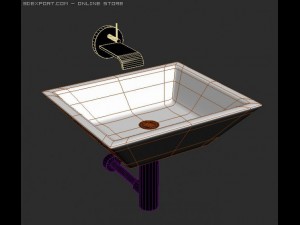 bathroom sink 3D 模型