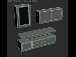 bathroom furniture set_2 3D Model