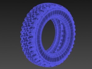 off road tyre Modèle 3D