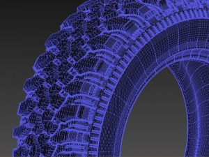 off road tyre Modèle 3D