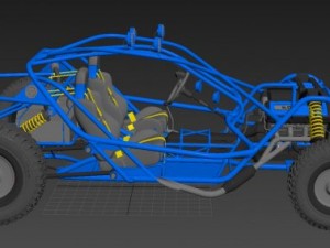 racing baggi v8 3D Модель