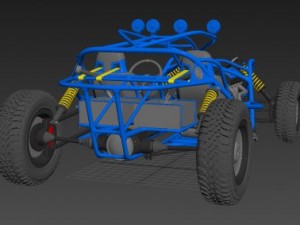 racing baggi v8 3D Модель