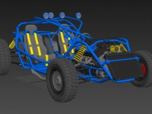 racing baggi v8 3D Модель