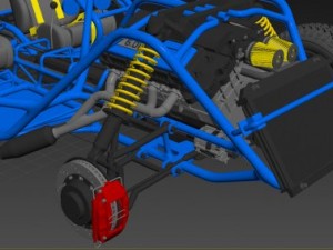 racing baggi v8 3D Модель