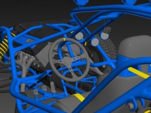 racing baggi v8 3D Модель