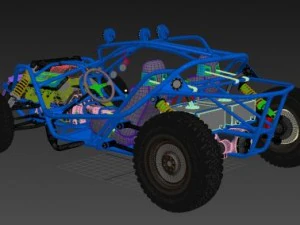 racing baggi v8 3D Model