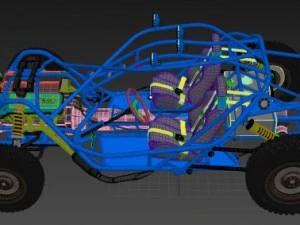 racing baggi v8 3D Model